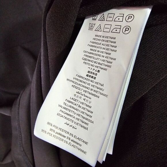 NWT MICHAEL KORS BLACK SCOOP NECK SKATER DRESS SHORT SIZE LARGE - Picture 14 of 16